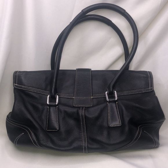 Coach Soho Hamptons flap satchel Leather bag - Picture 2 of 10